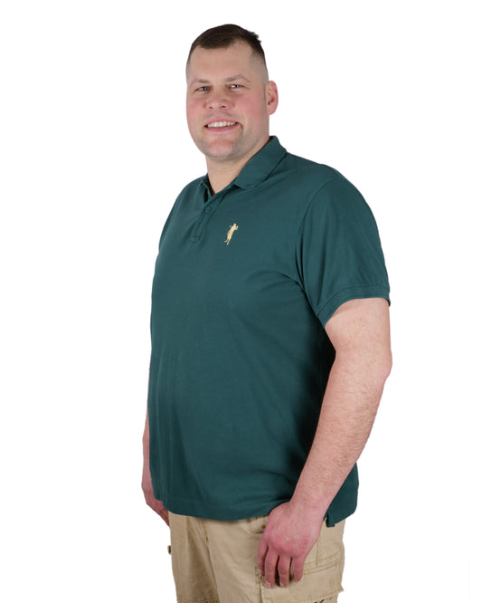 Poloshirt Grün Logo Herren