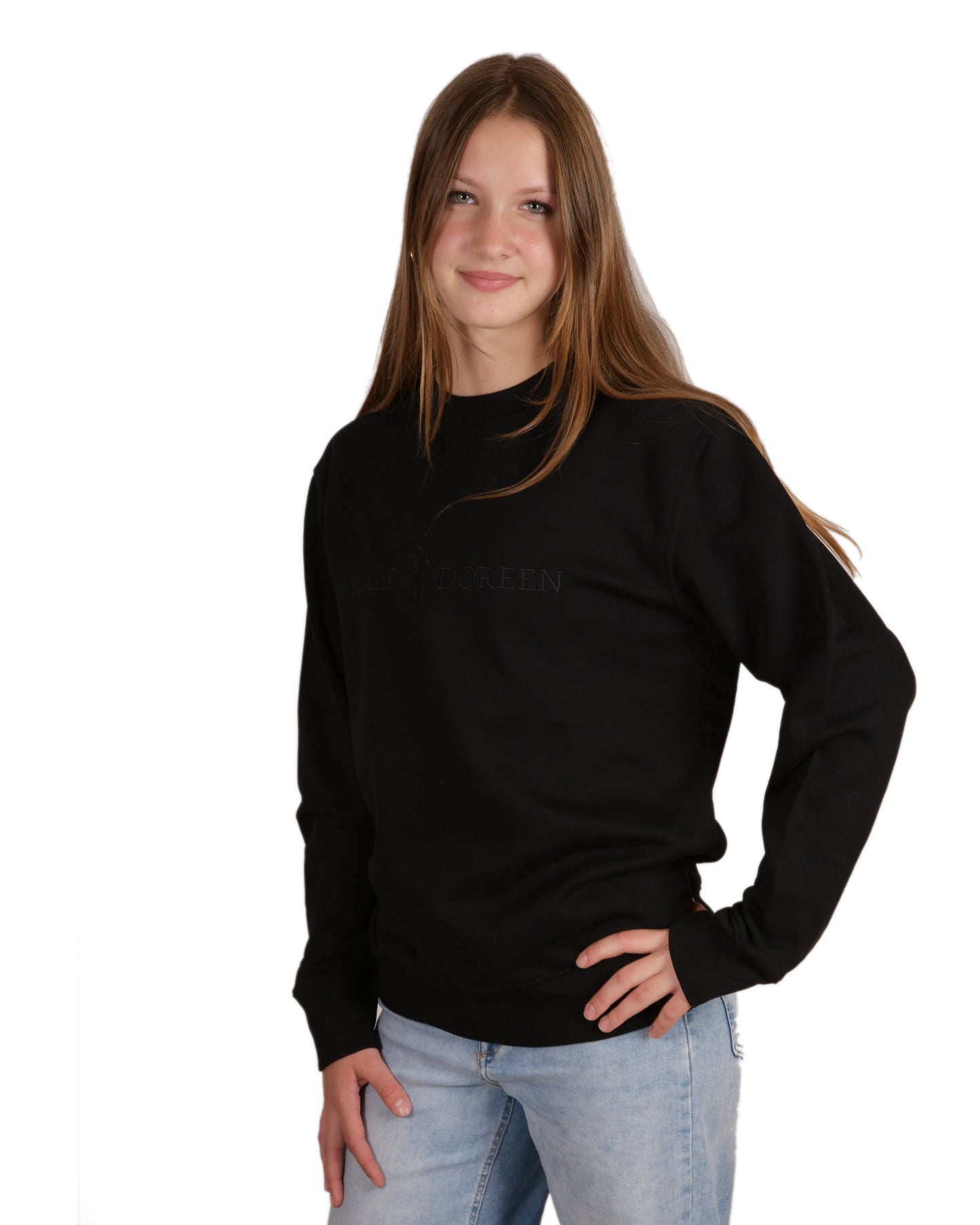 Pullover Schwarz Schriftzug Schwarz Herren
