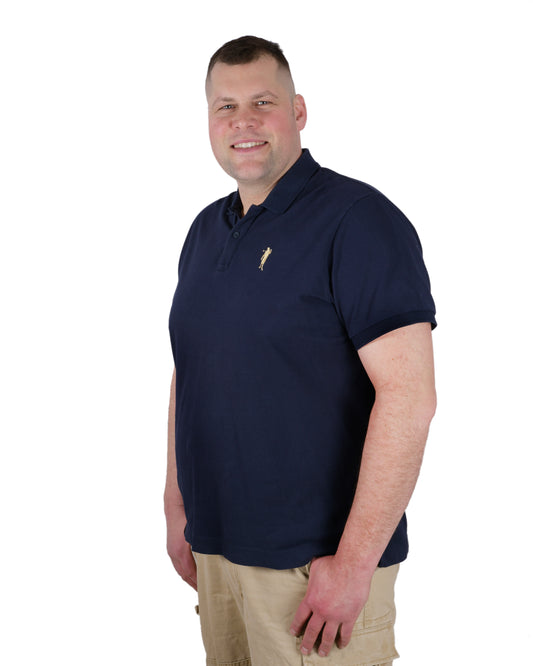 Poloshirt Dunkelblau Logo Herren