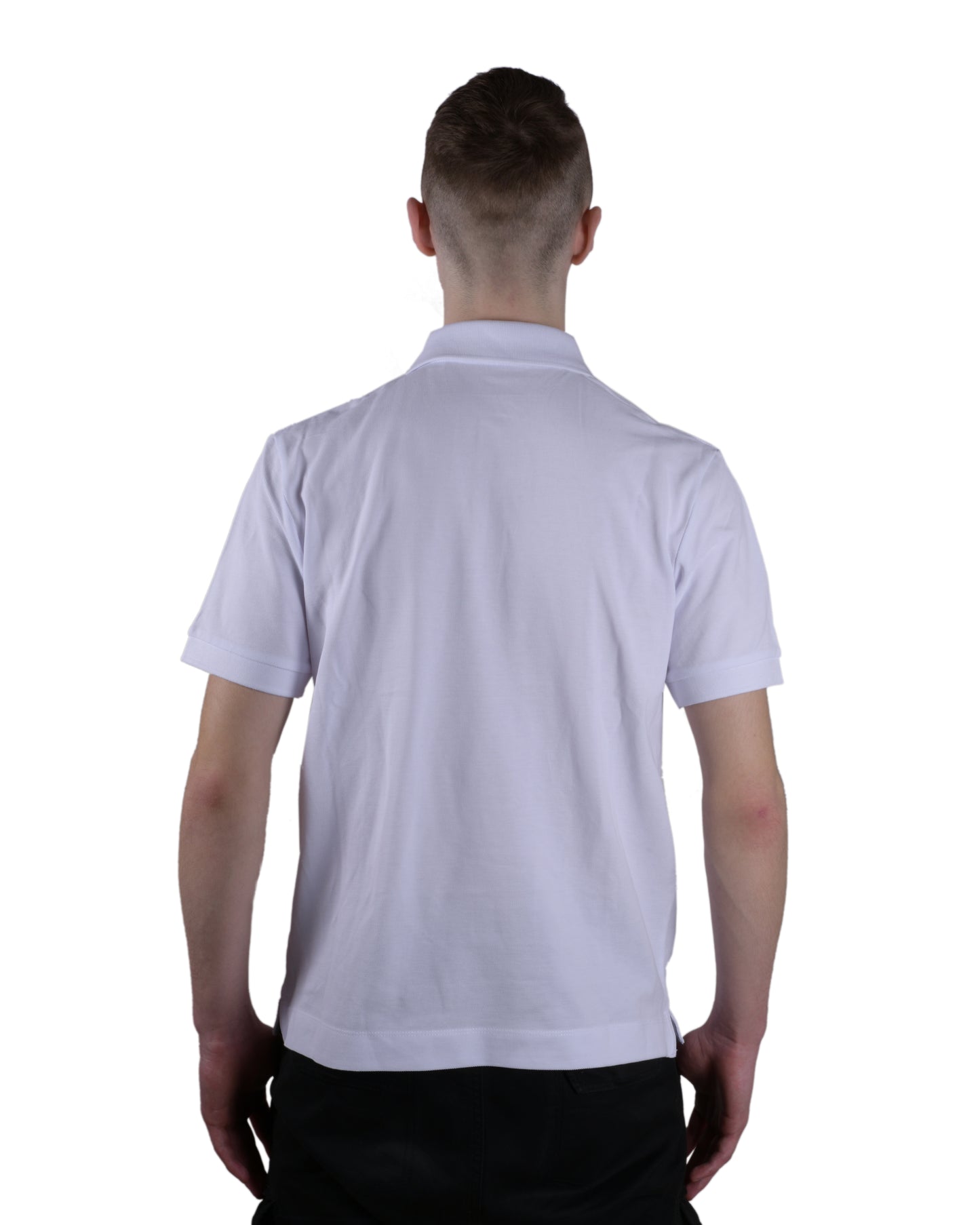 Poloshirt Weiß Logo Herren