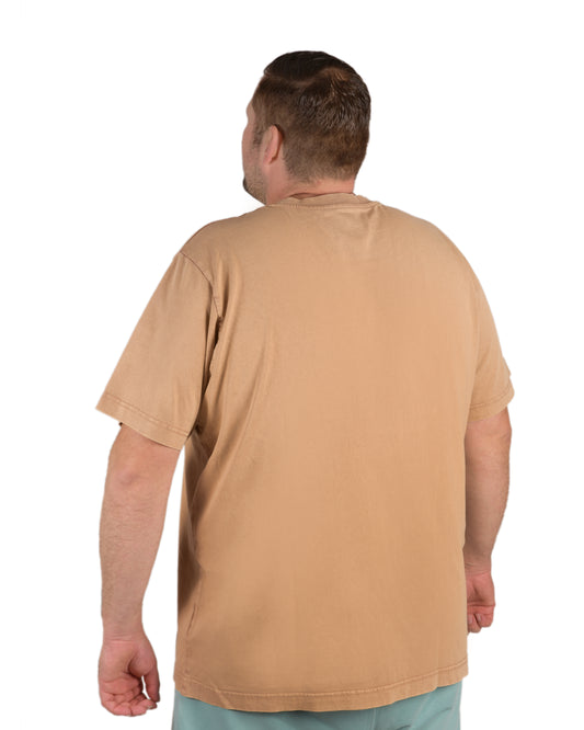 Nicki Robust Brauner Stein Logo Herren