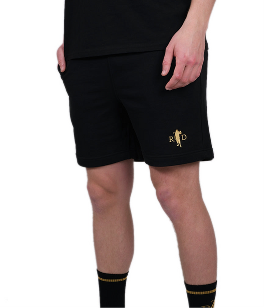 Turnhose Kurz mit Arschtasche  Schwarz R&D Logo