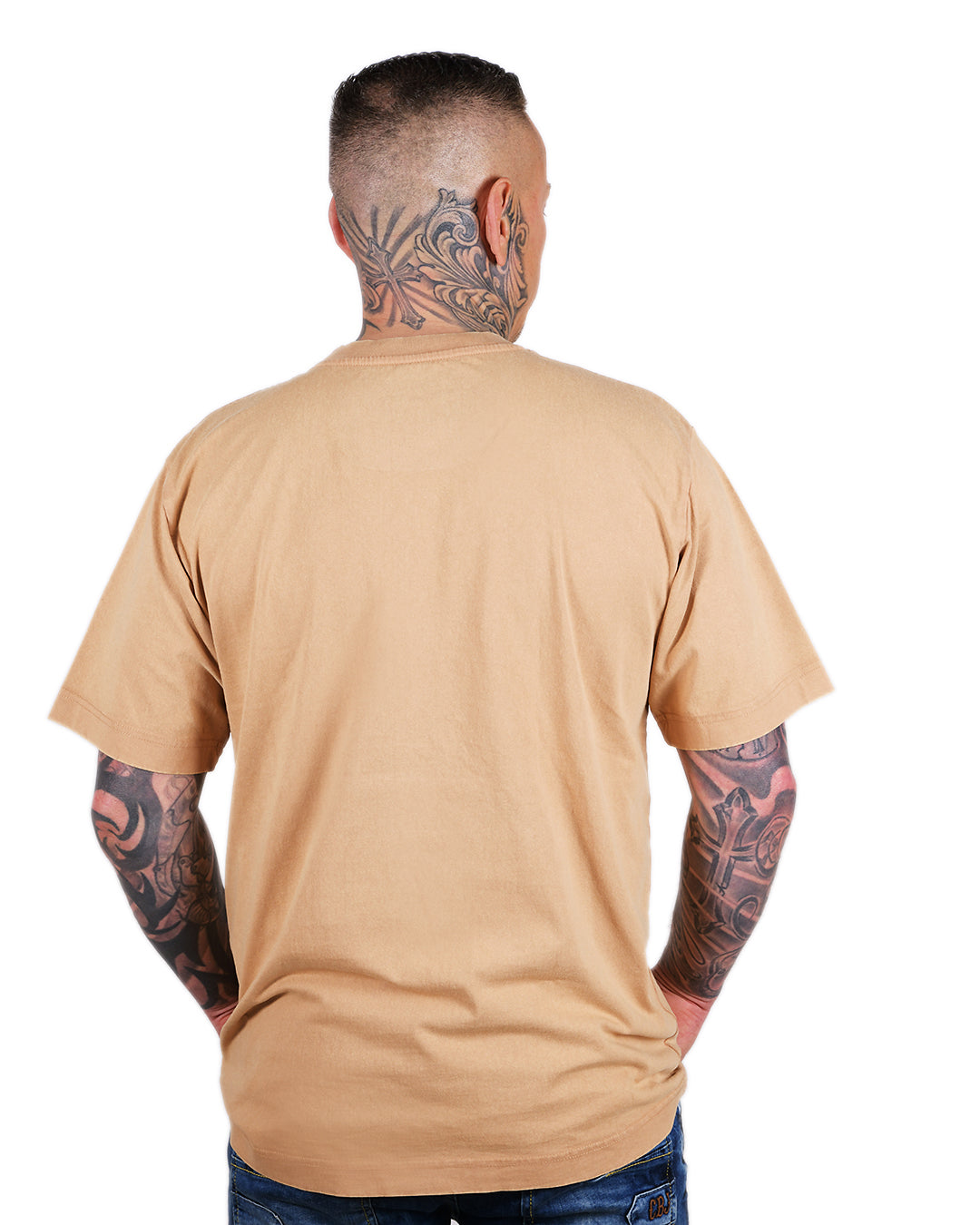 Nicki Robust Brauner Stein Schriftzug Herren