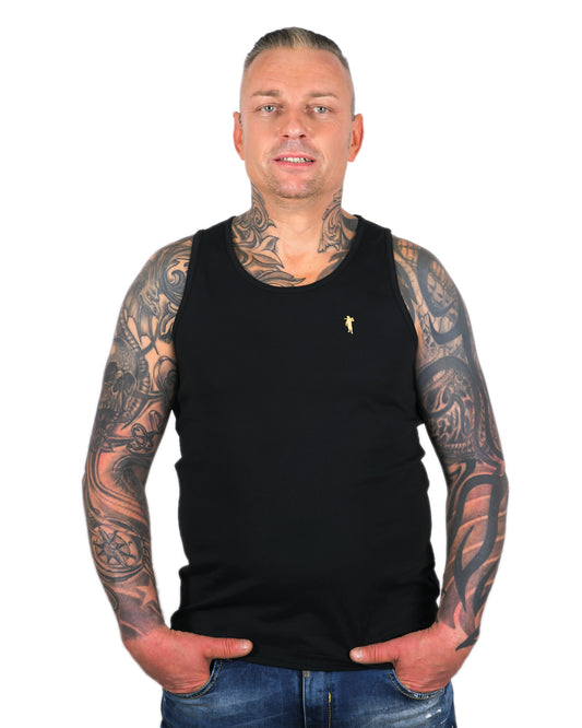 Krafthemd Schwarz Herren Logo