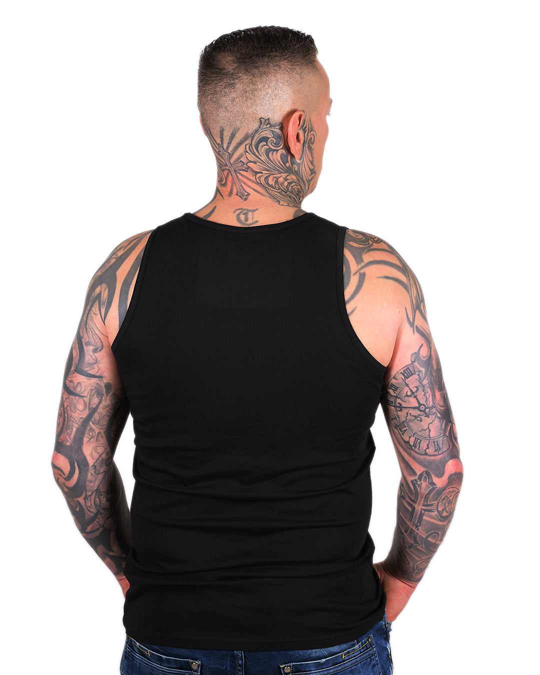 Krafthemd Schwarz Herren Logo