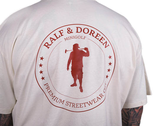 Nicki Übergroß Creme Logo + Rückendruck Herren