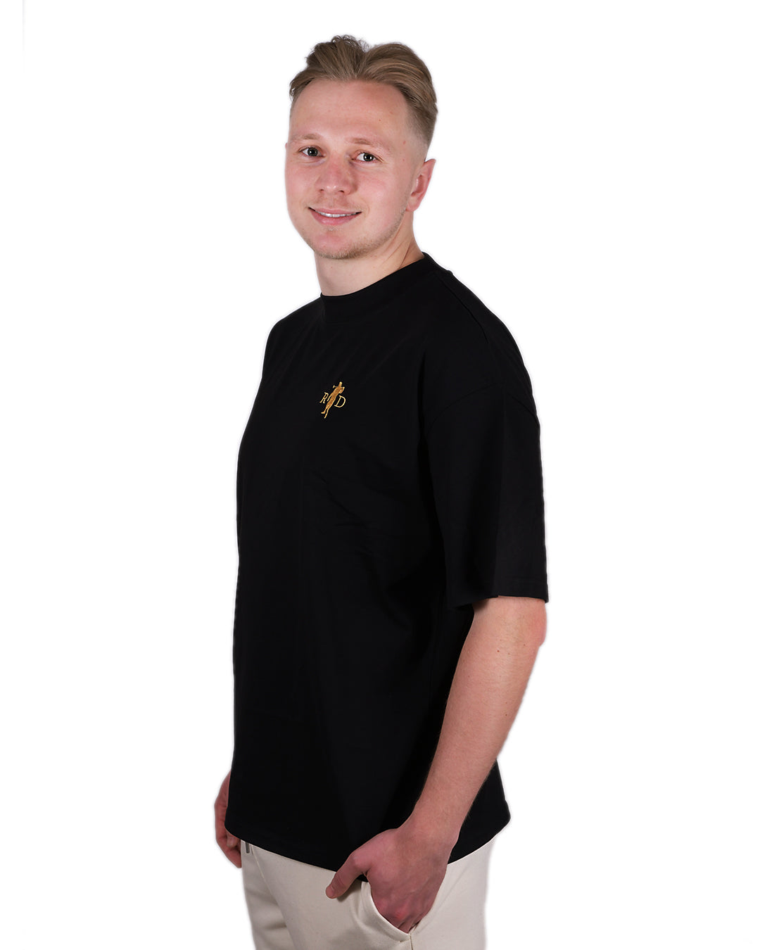 Nicki Übergroß Schwarz Logo + Rückendruck Herren