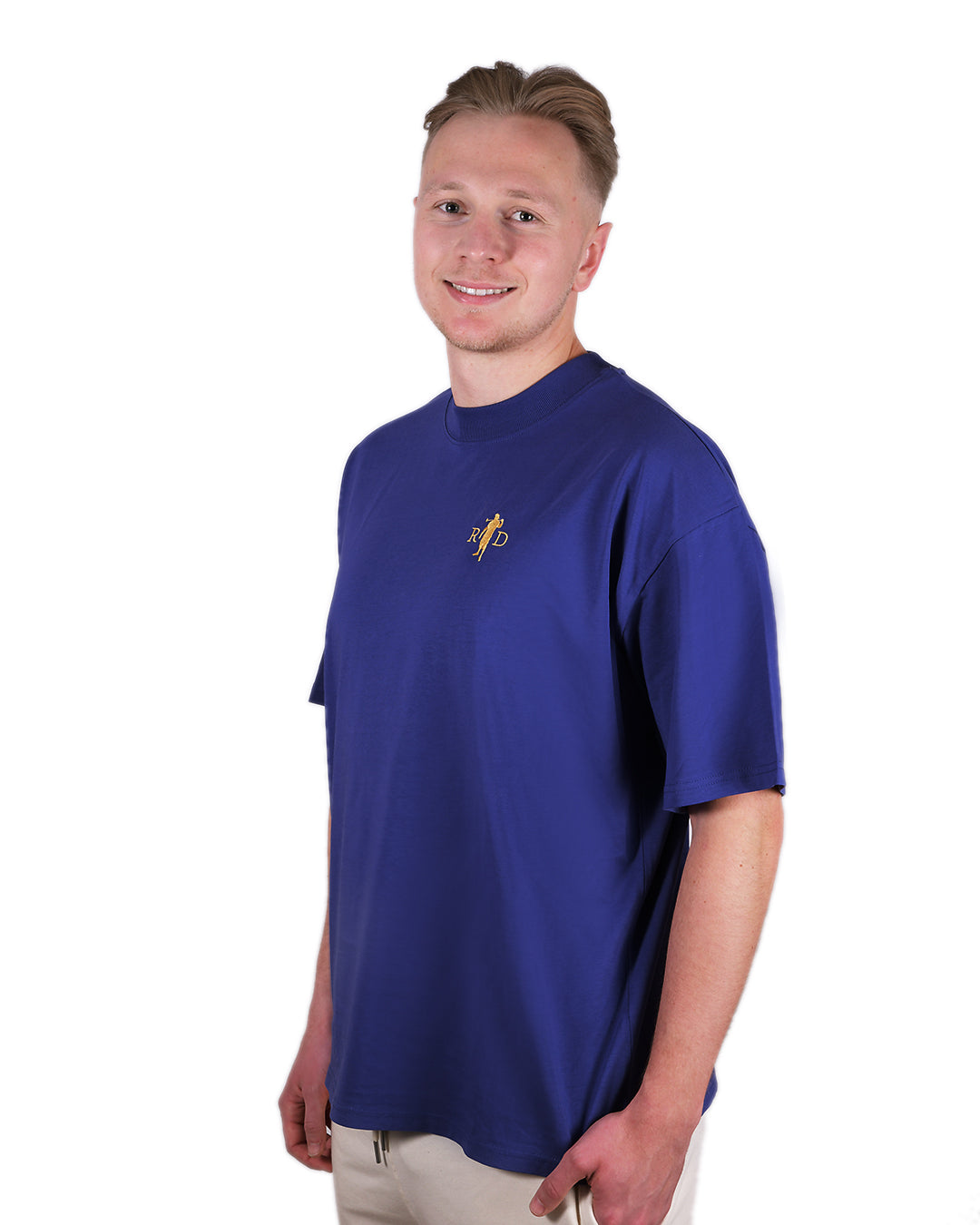 Nicki Übergroß Lila Logo + Rückendruck Herren