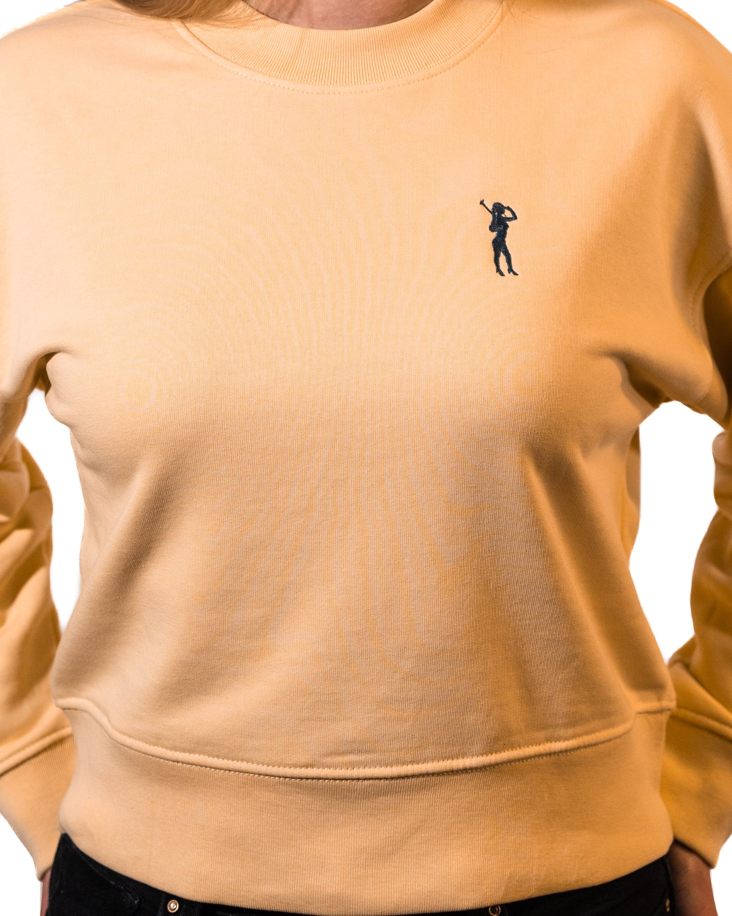 Pullover Halblang Butter Logo Damen