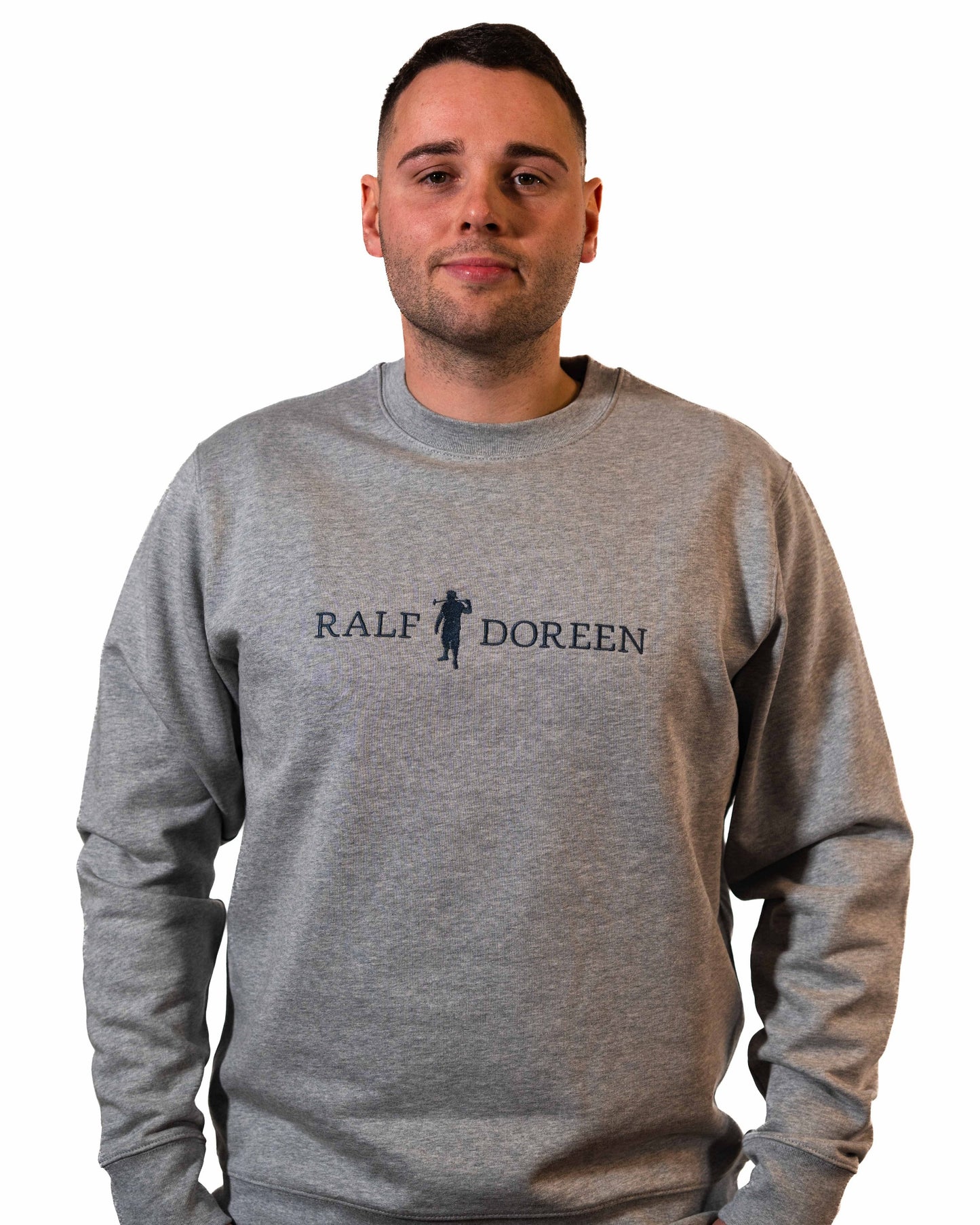 Pullover Grau Schriftzug Herren