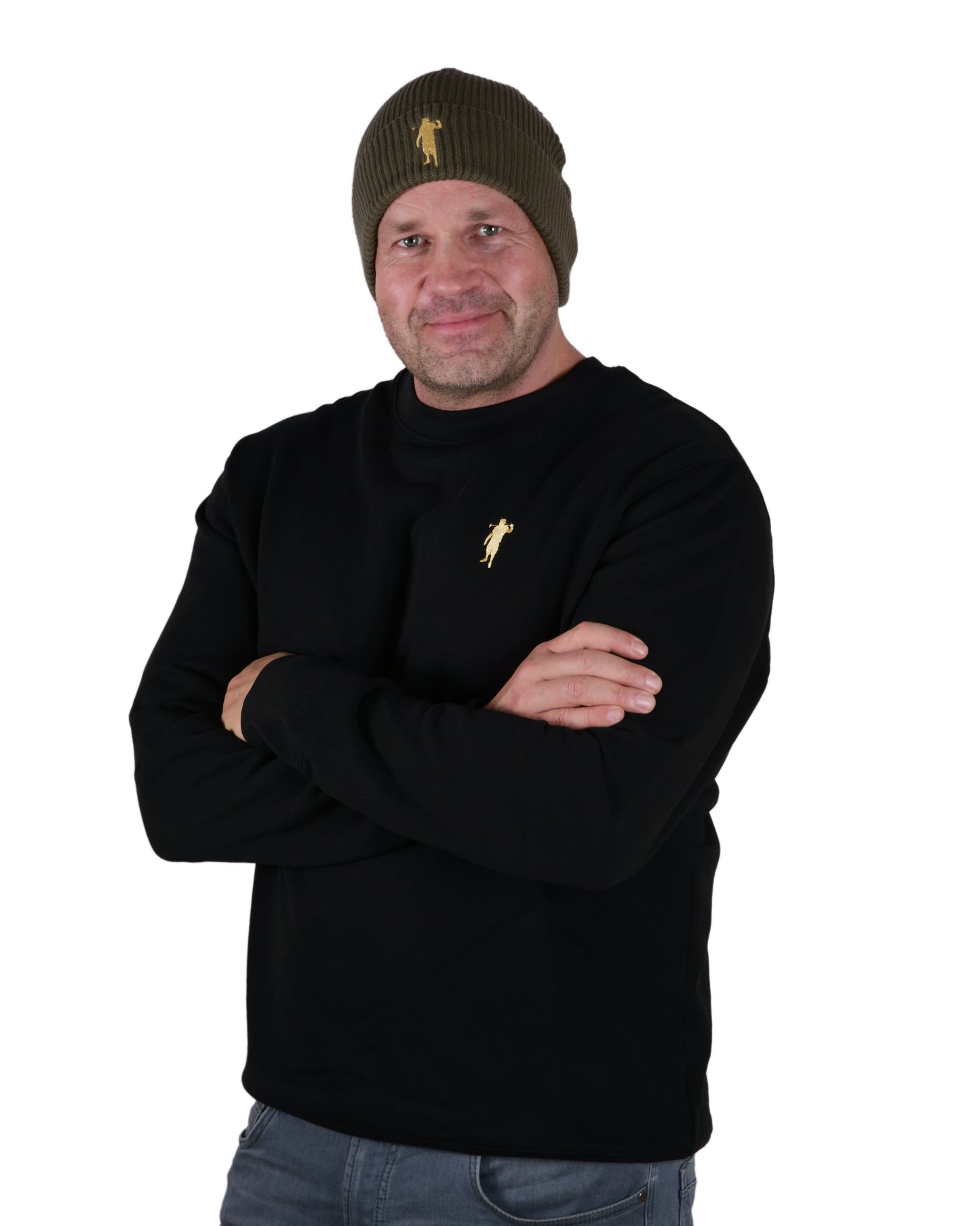 Pullover Schwarz Logo Herren