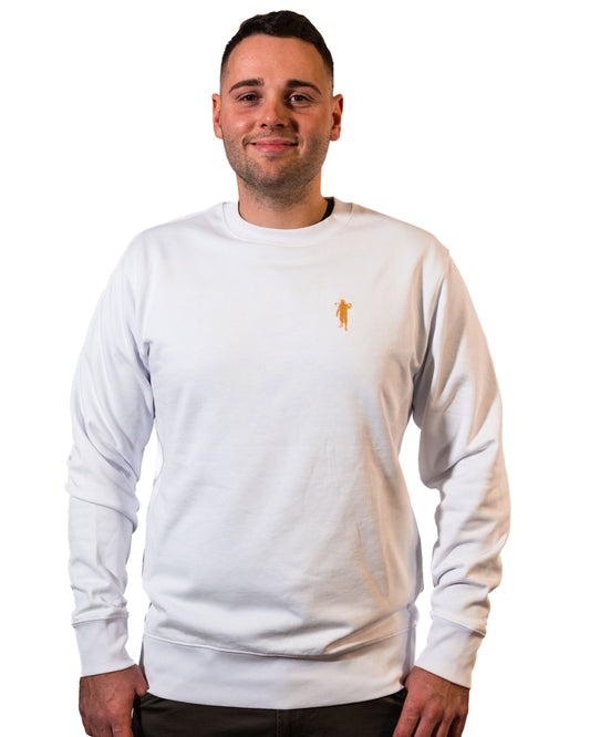 Pullover Weiß Logo Herren