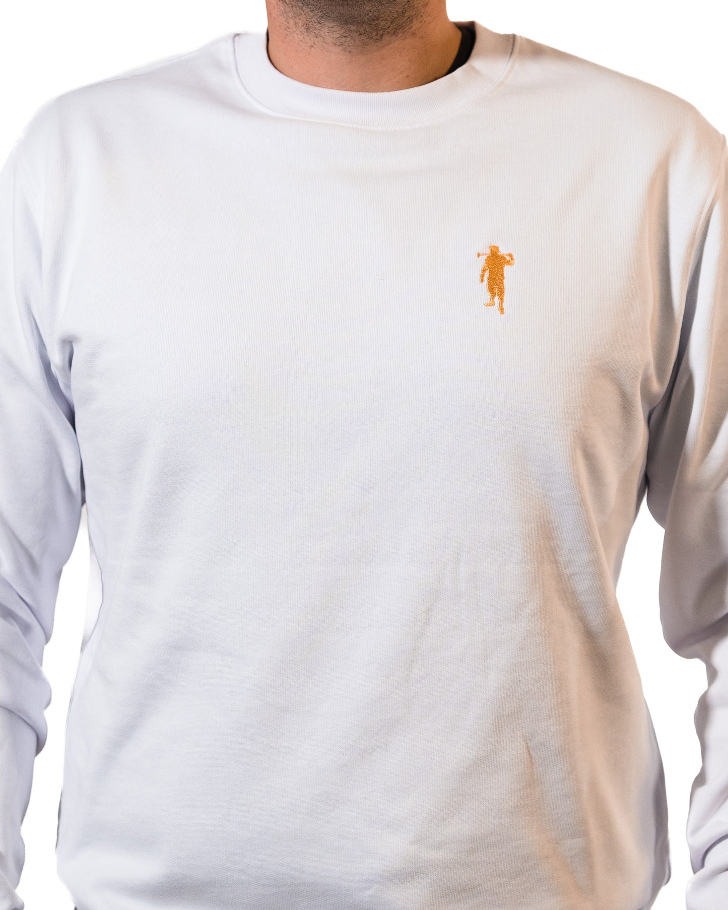 Pullover Weiß Logo Herren