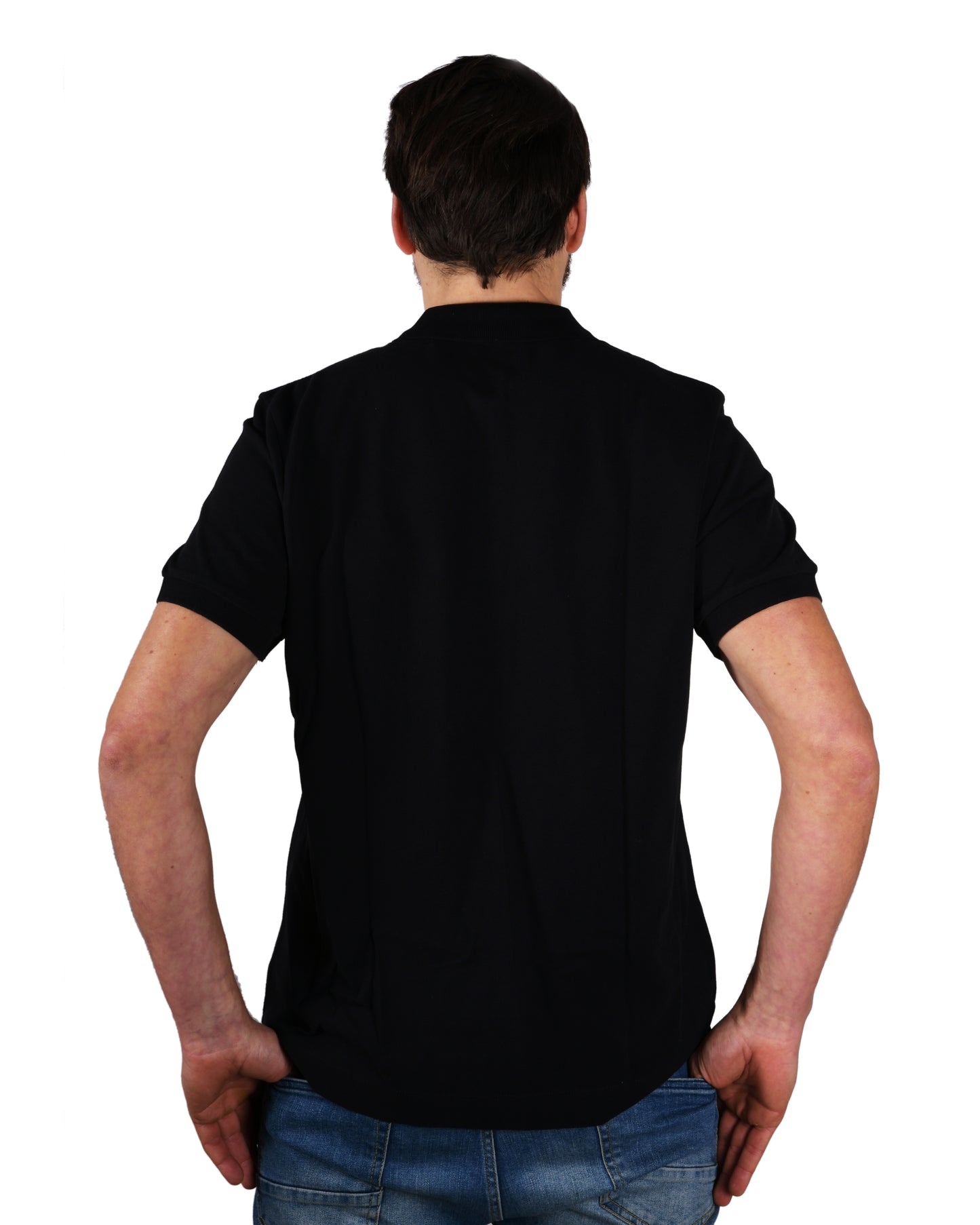 Poloshirt Schwarz Logo Herren