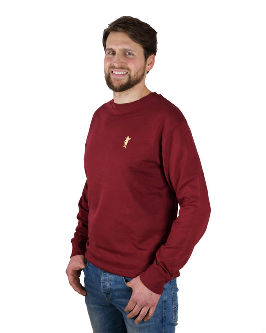 Pullover Weinrot Logo Herren