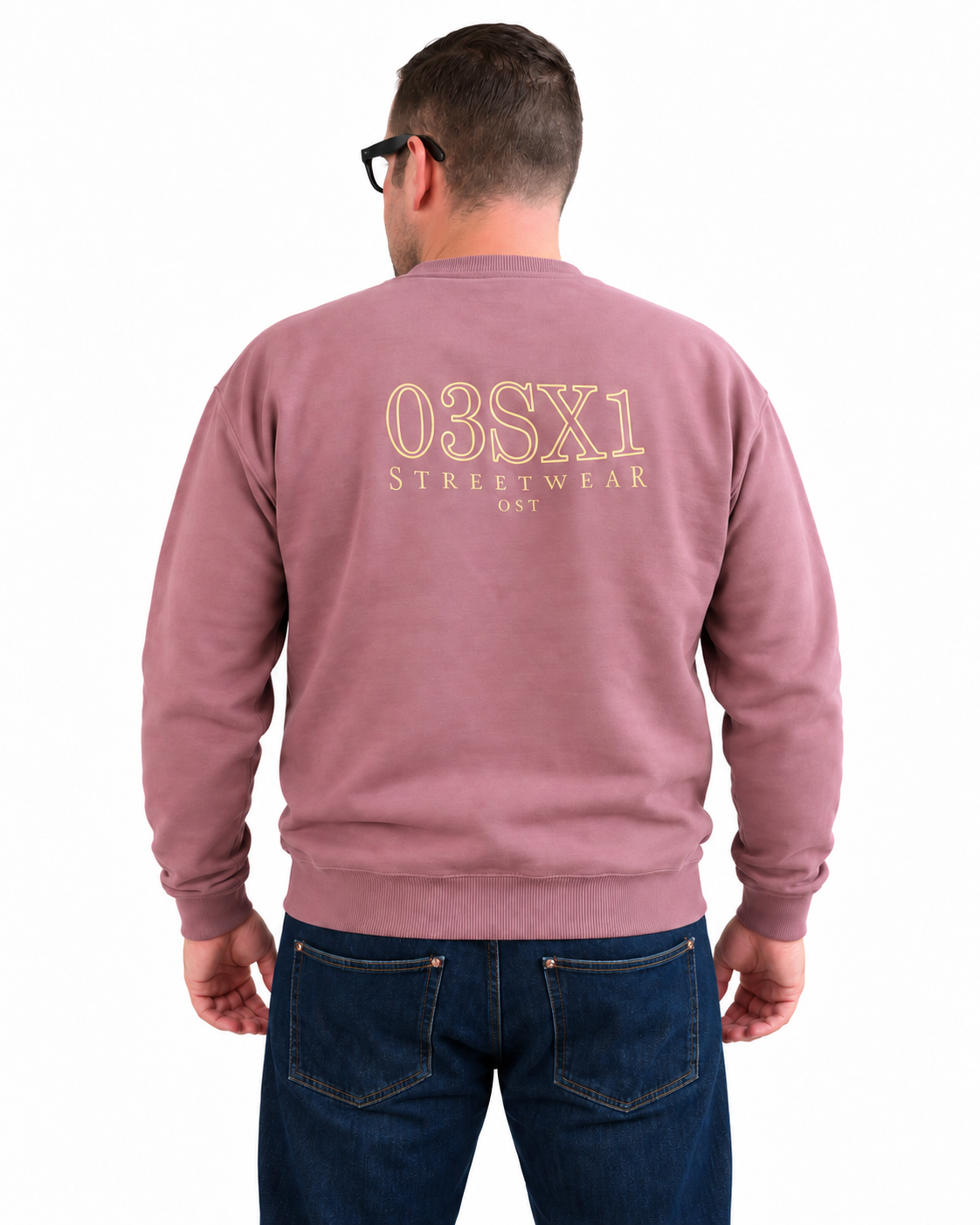 Pullover 03SX1 Alt-Rosa Rückenstick