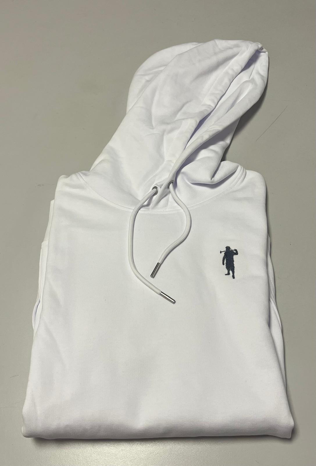 *Kapuzenpullover Weiß Logo Herren