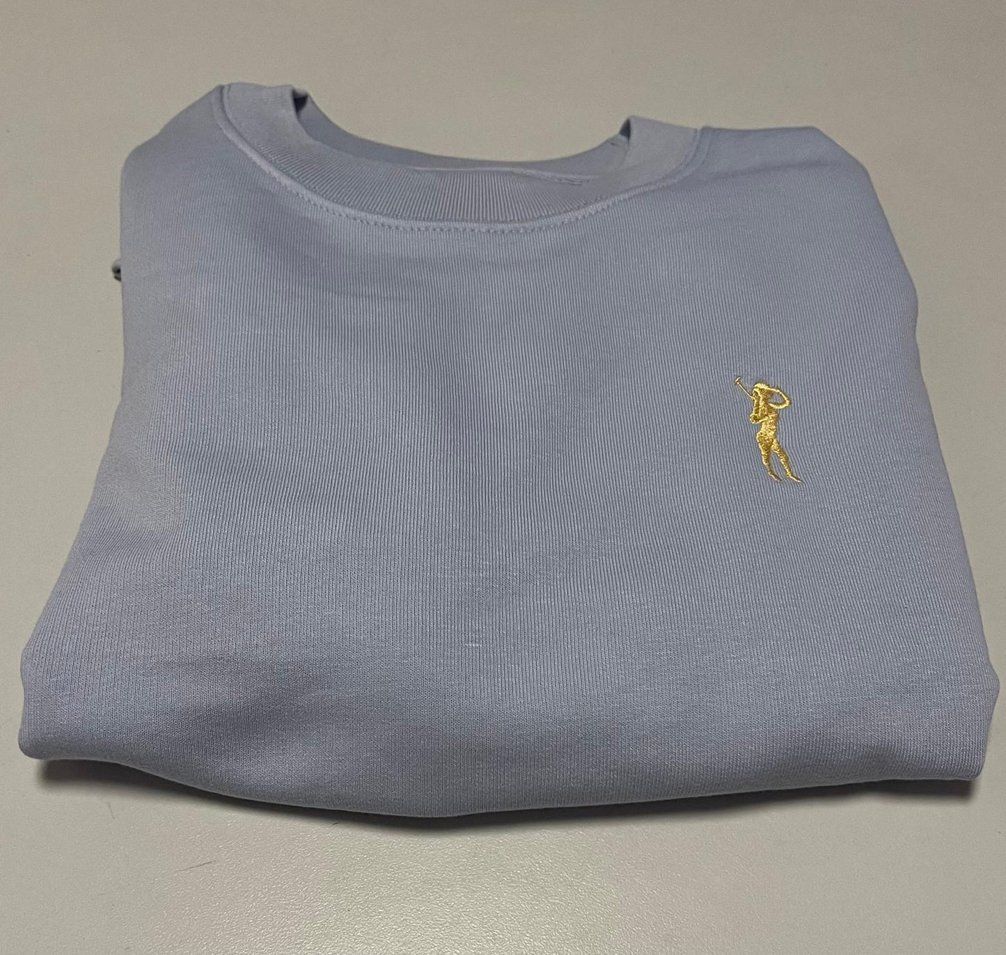 *Pullover Halblang Seelenblau Logo Damen