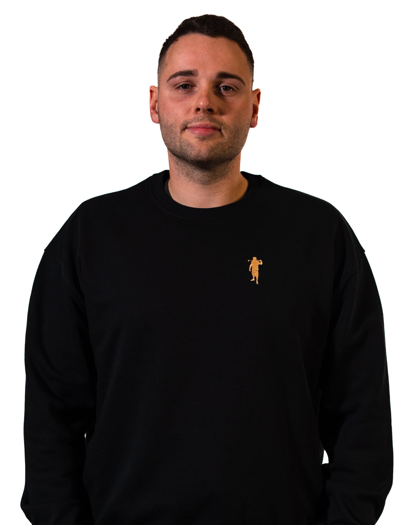 Pullover Schwarz schwer Logo Herren
