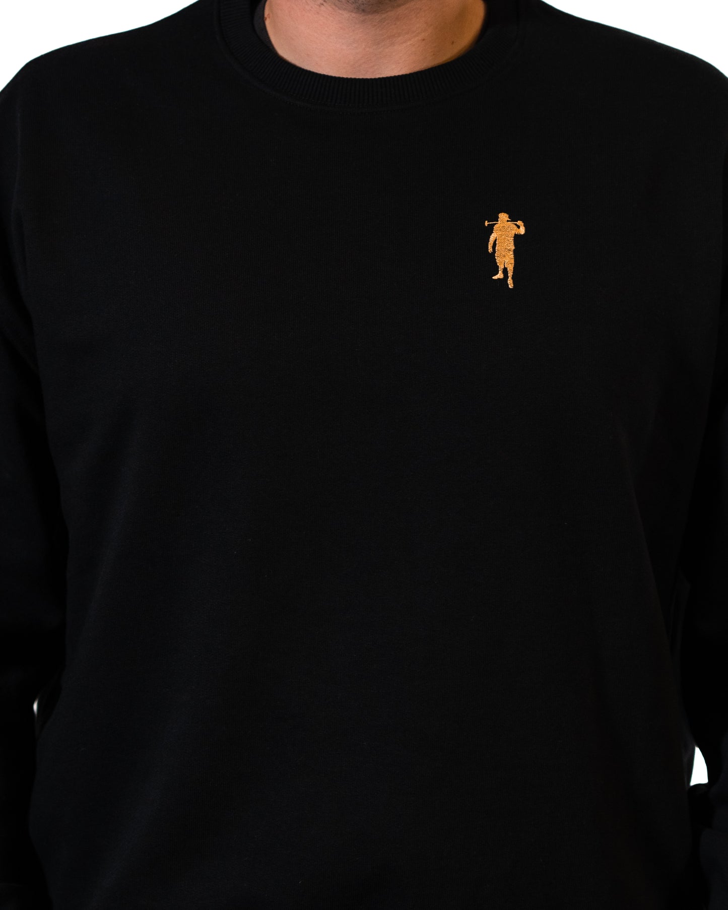 Pullover Schwarz schwer Logo Herren