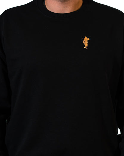 Pullover Schwarz schwer Logo Herren