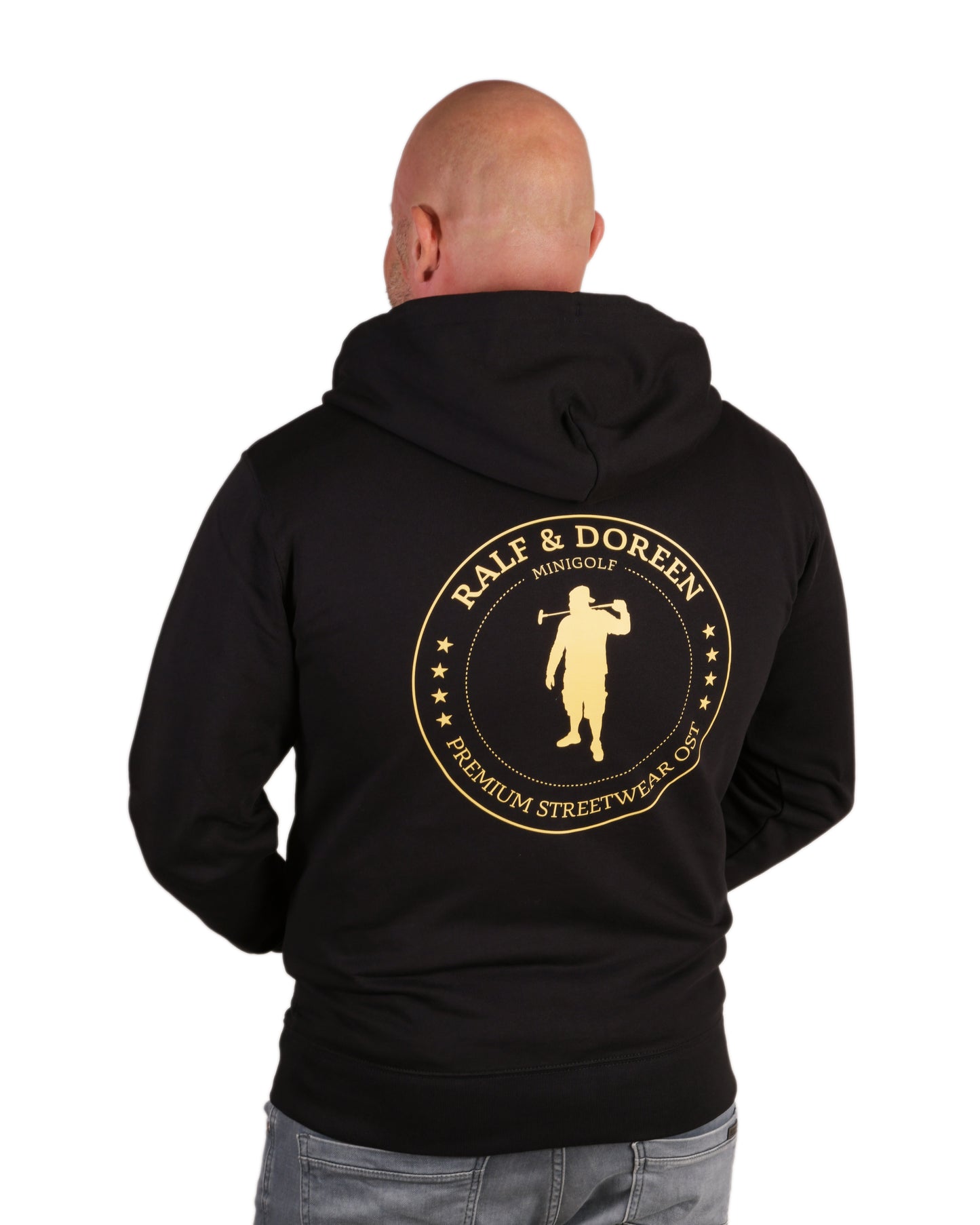 Kapuzen Jacke Schwarz Logo Herren