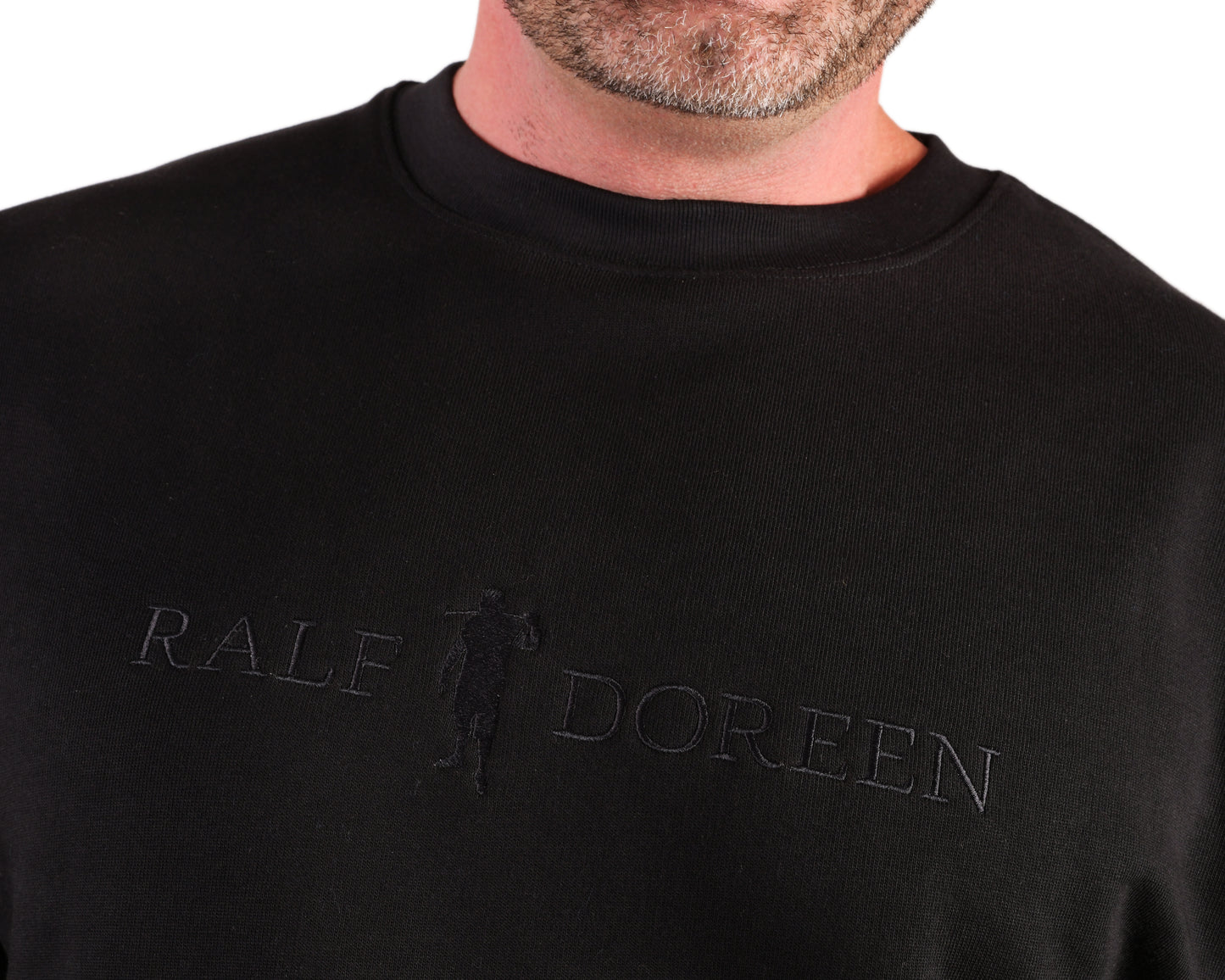 Pullover Schwarz Schriftzug Schwarz Herren