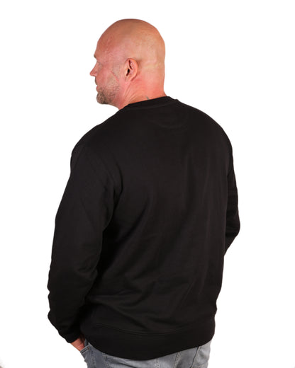 Pullover Schwarz Schriftzug Schwarz Herren