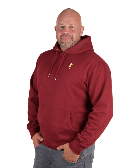 Kapuzenpullover Weinrot Logo Herren