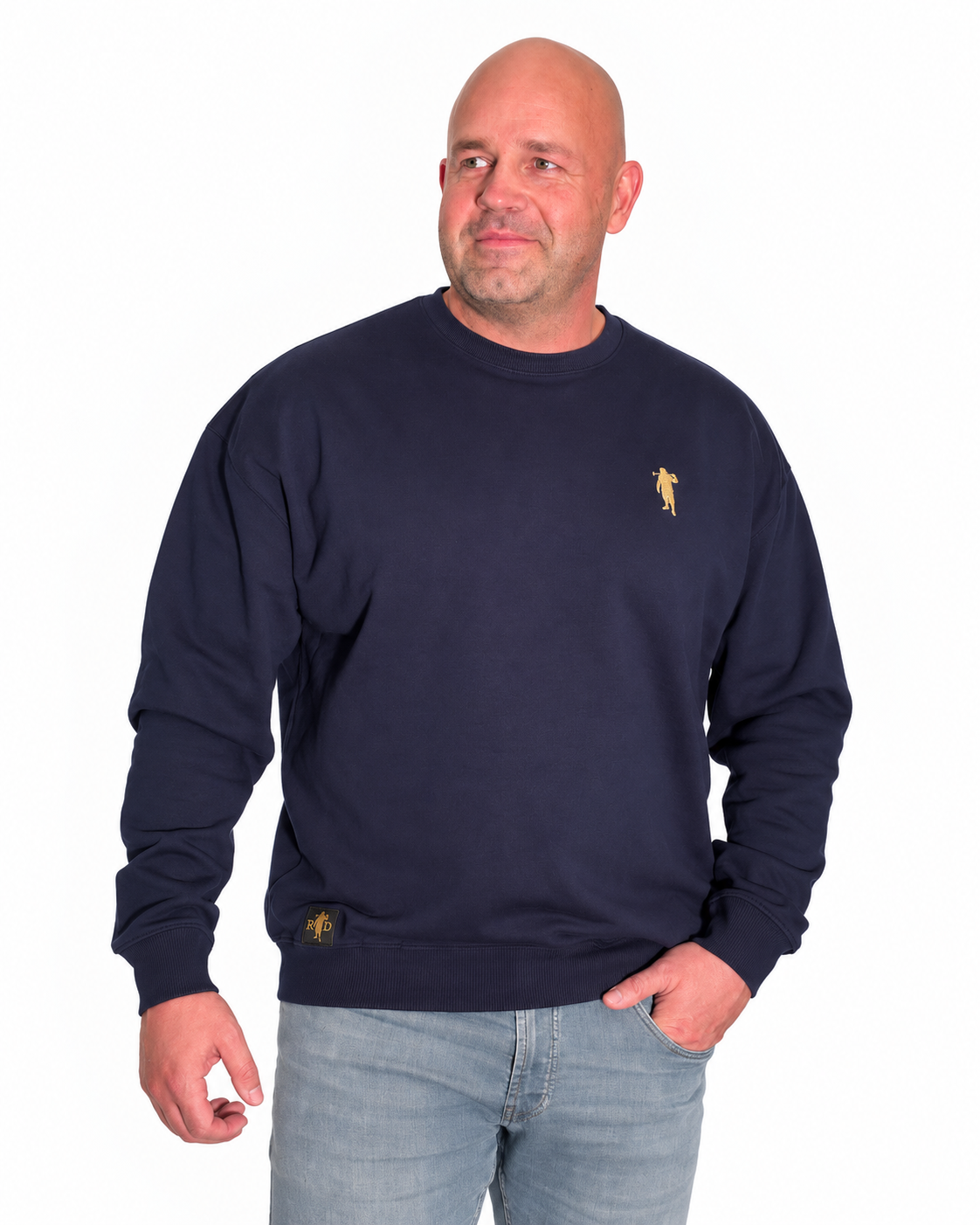 Pullover 03SX1 Dunkelblau Rückenstick