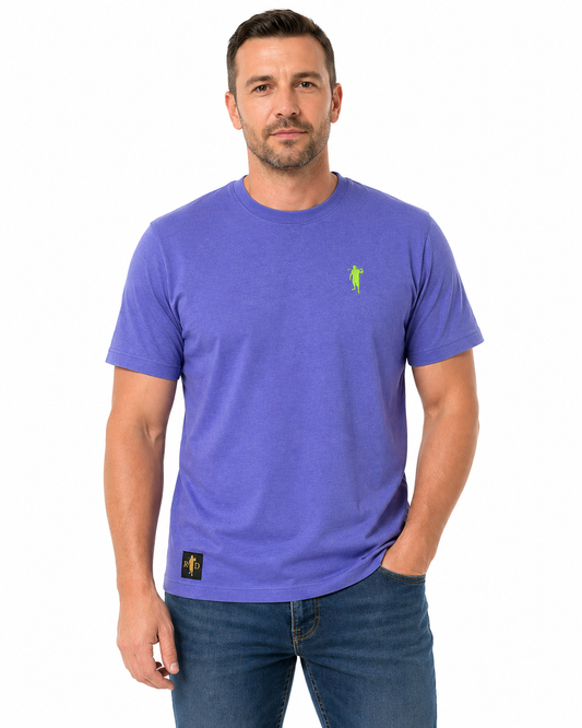 Nicki Robust verwaschenes Lila Logo Herren