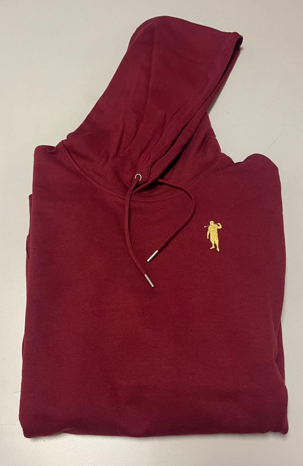 *Kapuzenpullover Weinrot Logo Herren